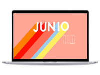 Fondo de pantalla lettering junio